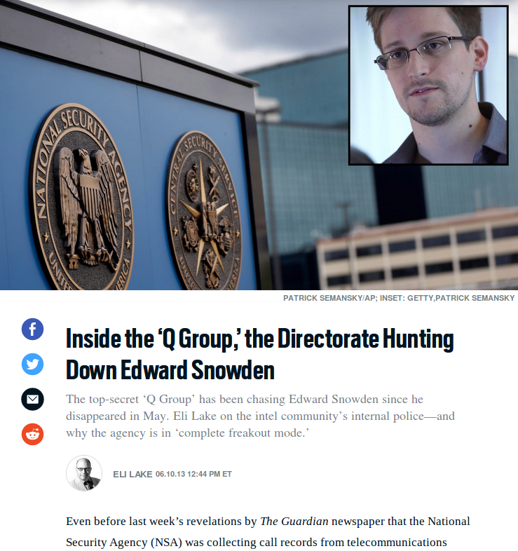 Inside the Q group, hunting Edward Snowden, 2013.06.10 Eli Lake article.png