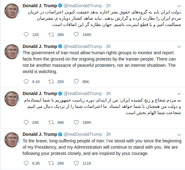 Trump tweeting directly to the people of Iran.png